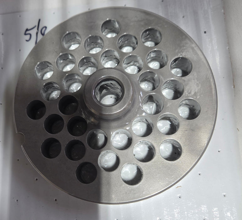 USED #56 5/8" Meat Grinder Plate W HUB-cityfoodequipment.com