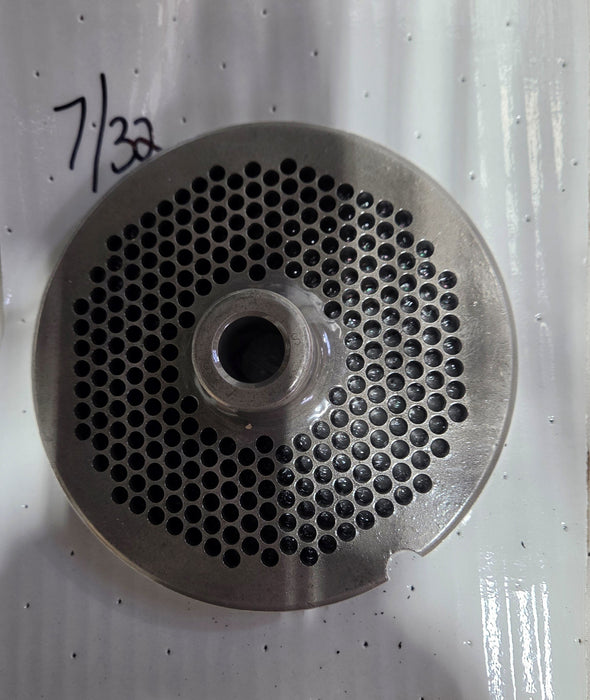 USED #56 7/32" Grinder Plate w/ hub-cityfoodequipment.com