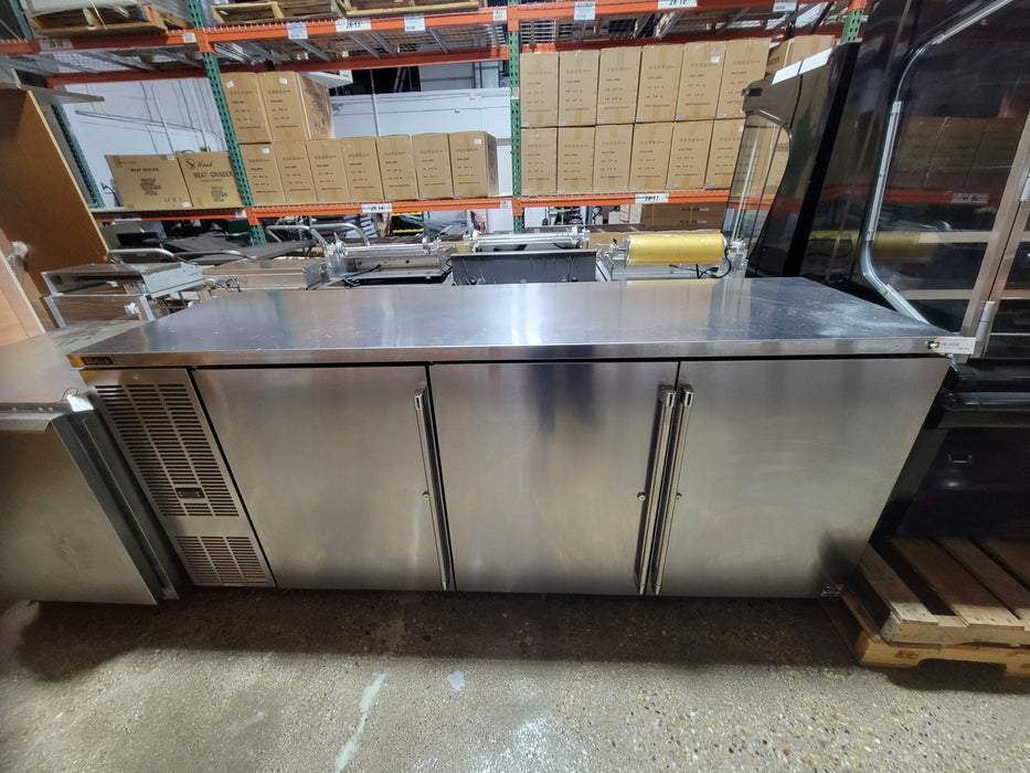 Used Perlick BBS84S-S-4 - 3 Door Back Bar Refrigerator-cityfoodequipment.com