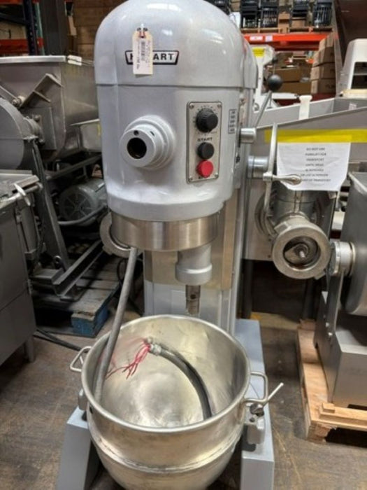 Used Hobart H600T, 1.5HP 60qt Commercial Dough Mixer No Guard, W/timer-3 PH