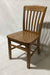 Used Chair - Light Wood, Vertical Slats Back-cityfoodequipment.com