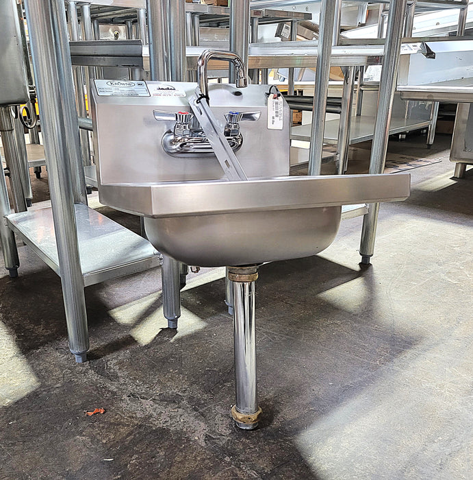 Hand Sink, wall mount, 16" wide x 15" NO SIDE SPLASH-cityfoodequipment.com