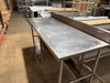 WORK TABLE 84" X 30" WITH RISER-cityfoodequipment.com