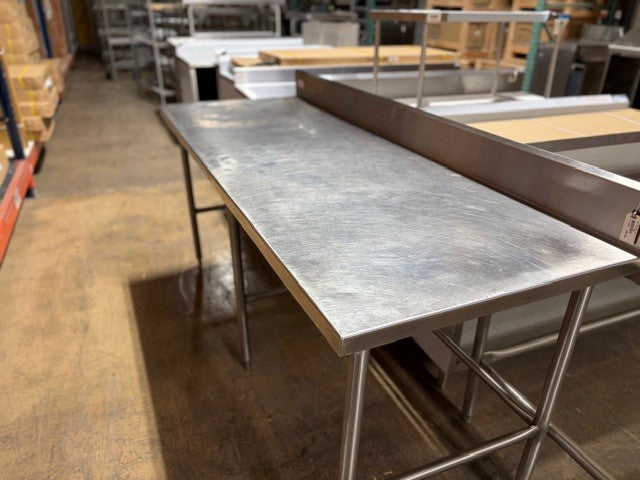 WORK TABLE 84" X 30" WITH RISER-cityfoodequipment.com