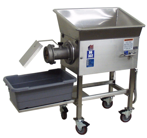 Daniels DG 332 Flat Top Grinder - Professional Commercial Meat Grinder, 230V, 3 Phase-cityfoodequipment.com
