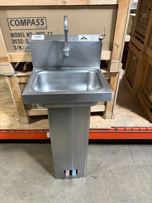 Used Advance Tabco Free Standing Pedestal Hand Sink-cityfoodequipment.com