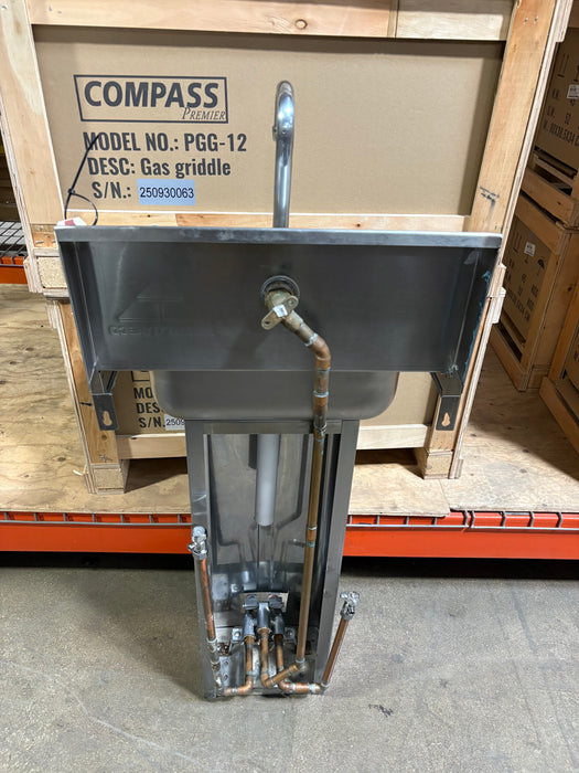 Used Advance Tabco Free Standing Pedestal Hand Sink-cityfoodequipment.com