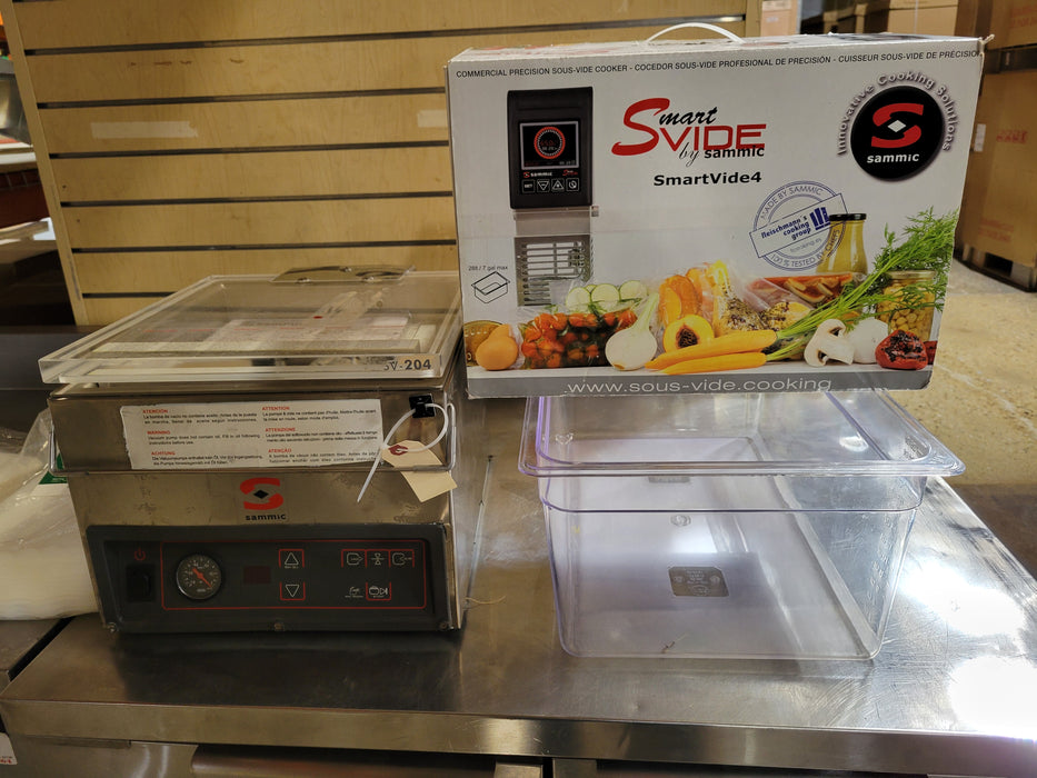 Sammic SMARTVIDE4 & SV-204T Sous Vide Cooker & Vacuum Sealer System W/ Bags-cityfoodequipment.com