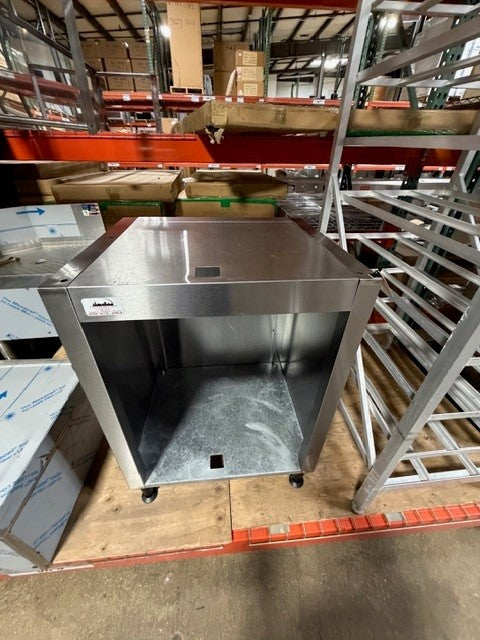 USED STAINLESS STEEL ENCLOSED TABLE