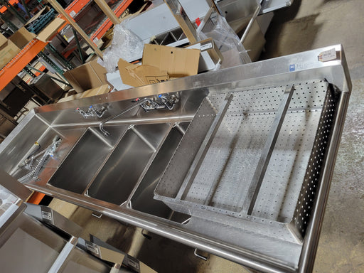 Used 3-Compartment Sink, 116" x 30"-cityfoodequipment.com