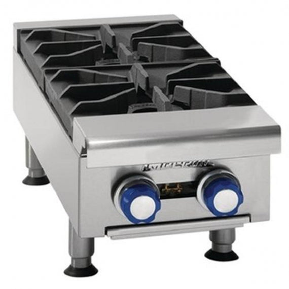Imperial IHPA-2-12 12" (2) Burner Gas Countertop Hotplate-cityfoodequipment.com