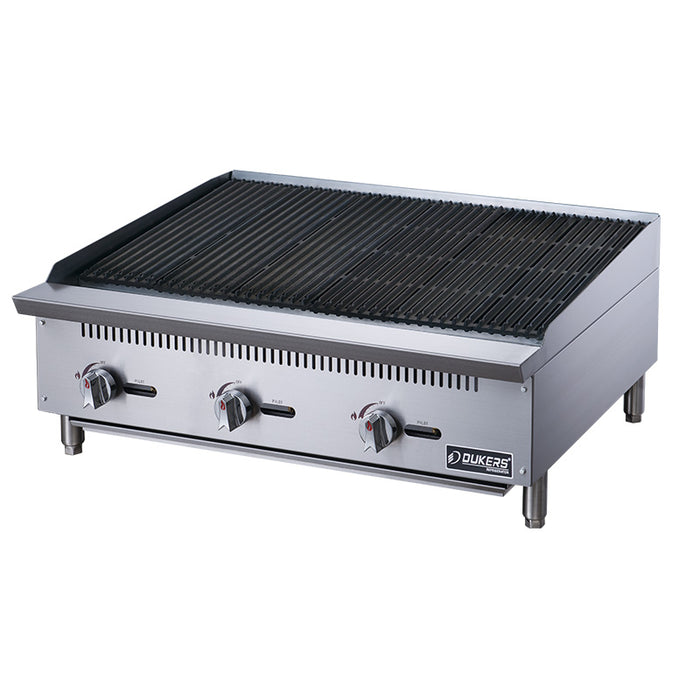 Dukers DCCB36 36 in. W Countertop Charbroiler-cityfoodequipment.com