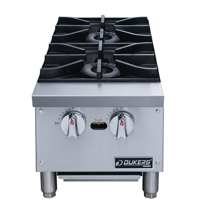 Dukers DCHPA12 Hot Plate with 2 Burners-cityfoodequipment.com