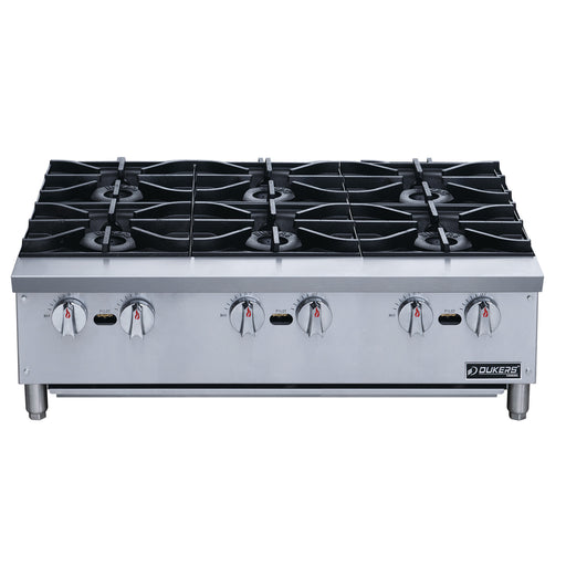Dukers DCHPA36 Hot Plate with 6 Burners-cityfoodequipment.com