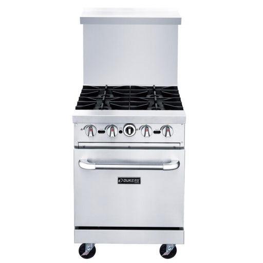 Dukers DCR24-4B 24″ Gas Range with Four (4) Open Burners-cityfoodequipment.com