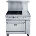 Dukers DCR36-4B12GM 36″ Gas Range with Four (4) Open Burners & 12″ Griddle-cityfoodequipment.com