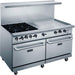 Dukers DCR60-4B36GM 60″ Gas Range with Four (4) Open Burners & 36″ Griddle-cityfoodequipment.com