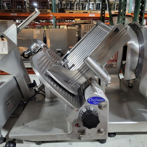 Globe Chefmate GC512 12" Manual Gravity Feed Electric Meat Deli Slicer - 1/3 hp-cityfoodequipment.com