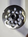 #56 7/8" Chrome Plated Meat Grinder Plate w/ hub-cityfoodequipment.com