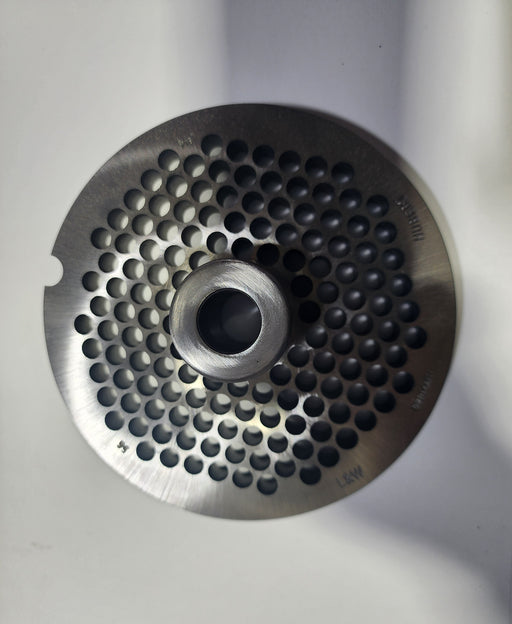 #56 5/16" Stainless Steel Meat Grinder Plate w/ hub-cityfoodequipment.com