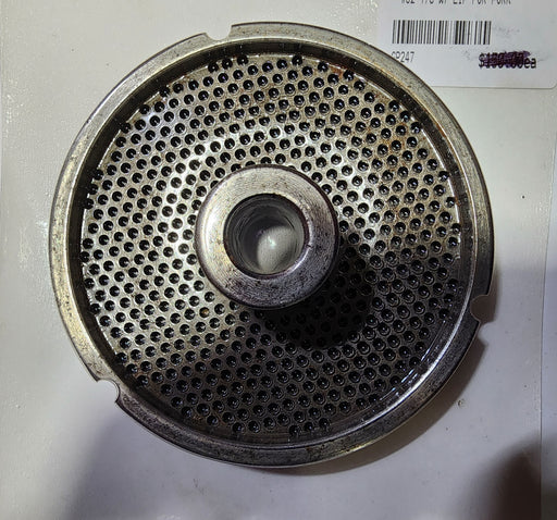 #52 1/8" Chrome Plated Stainless Steel Meat Grinder Plate Pork-cityfoodequipment.com