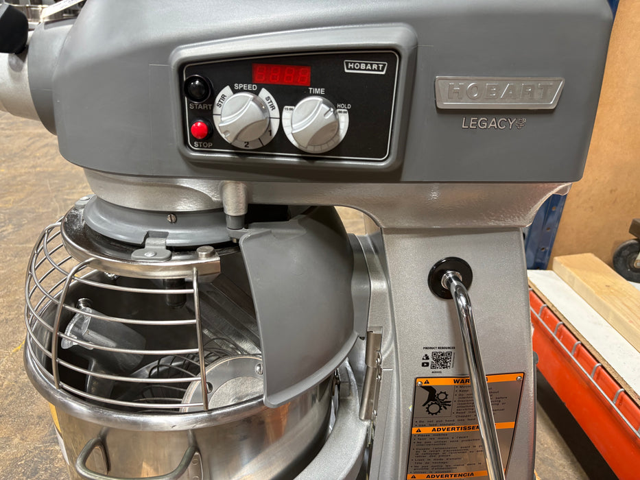 Used Hobart Legacy+ HL200 20 Qt.  Planetary Stand Mixer 120V  1/2HP Newer Style with guard