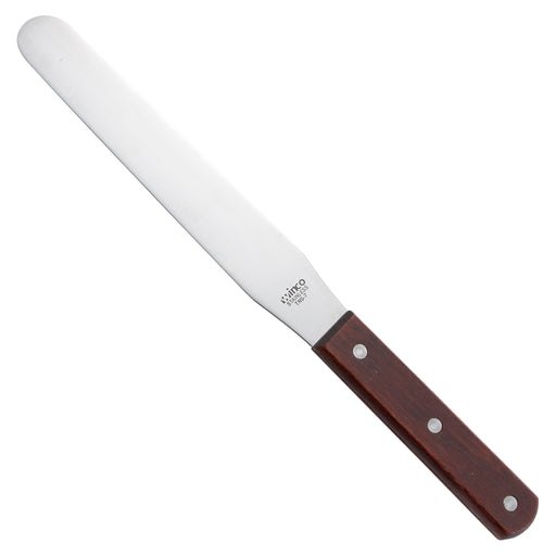 Bakery Spatula, Wooden Hdl, 7-7/8" x 1-1/4" Blade (12 Each)-cityfoodequipment.com