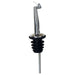 Metal Pourers, Tapered Spout & Hinged Cap, Black Plastic Stopper (12 Dozen)-cityfoodequipment.com