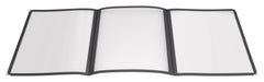 Menu Cover, Triple Fold, 9-1/2" x 12-1/8", Black (25 Each)-cityfoodequipment.com