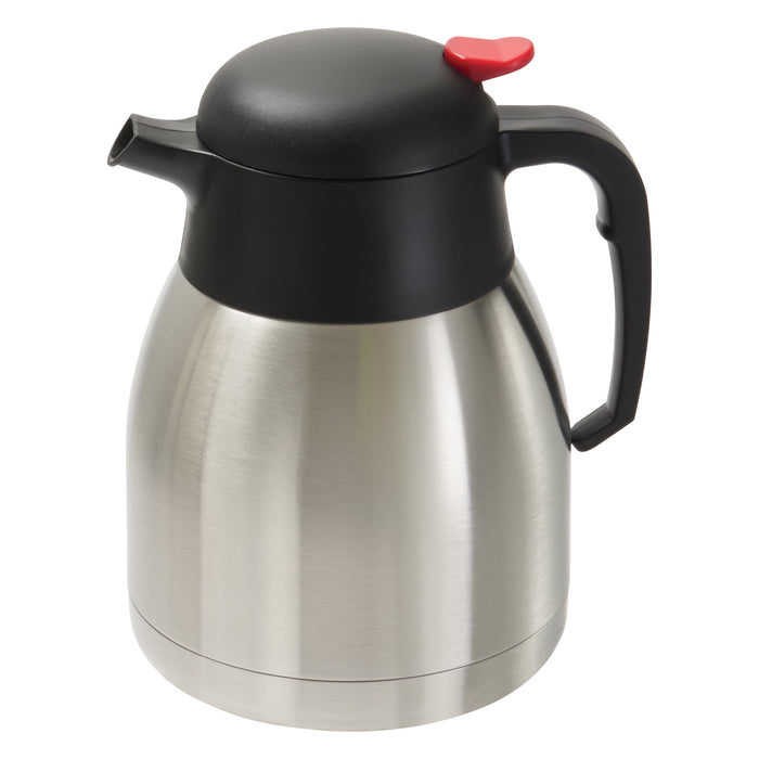 1.2L Carafe, Insulated, Push Button, S/S (8 Each)-cityfoodequipment.com