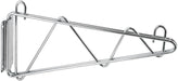 Shelving Wall Mount Brackets, Chrome Plated, 21"W, 1 Pair (2 Pair)-cityfoodequipment.com