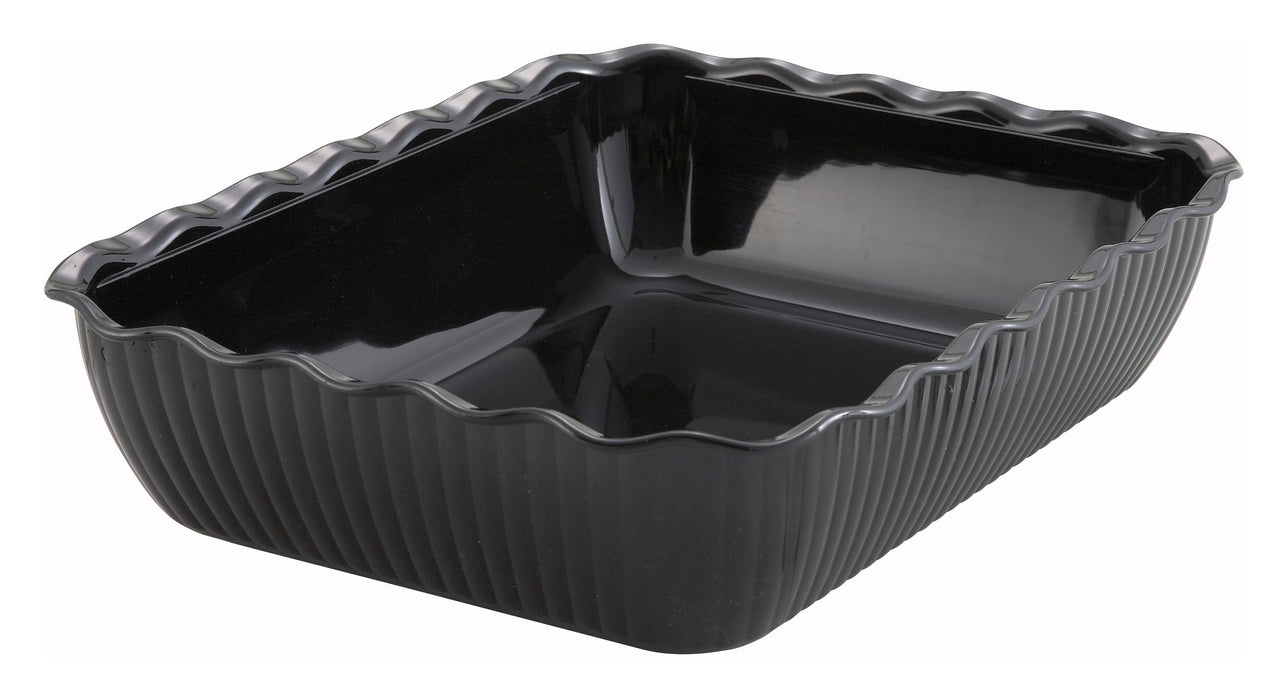 Deli Crock, 13" x 10" x 3", Black (12 Each)-cityfoodequipment.com