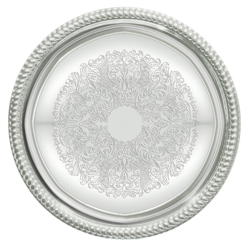 Serving Tray, Round, 14", Chrome Plated (12 Each)-cityfoodequipment.com