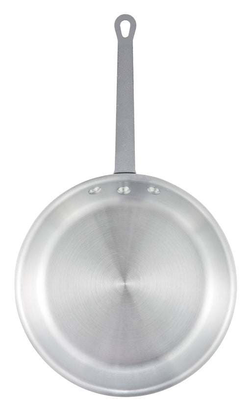 8" Alu Fry Pan, Majestic, Satin Finish (6 Each)-cityfoodequipment.com