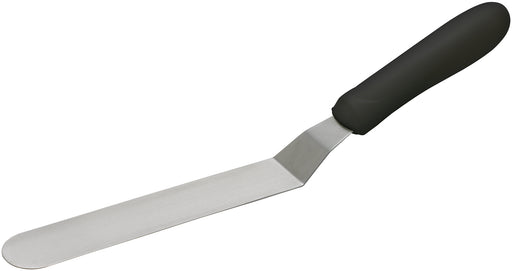 Spatula w/Offset, Black PP Hdl, 6-1/2" x 1-5/16" Blade (12 Each)-cityfoodequipment.com
