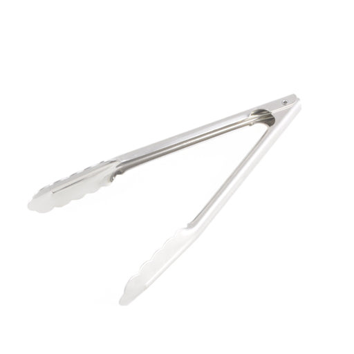 Thunder Group SLTHUT010 10"L Stainless Utility Tongs - 12, (each)-cityfoodequipment.com