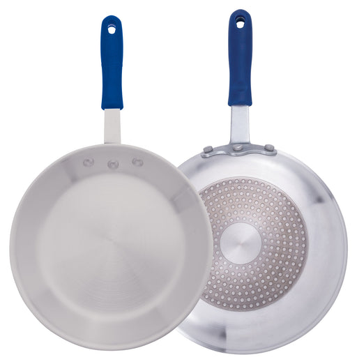 10" Induction Ready Alu Fry Pan, w/ S/S Bottom, w/Sleeve, Natural Finish (6 Each)-cityfoodequipment.com