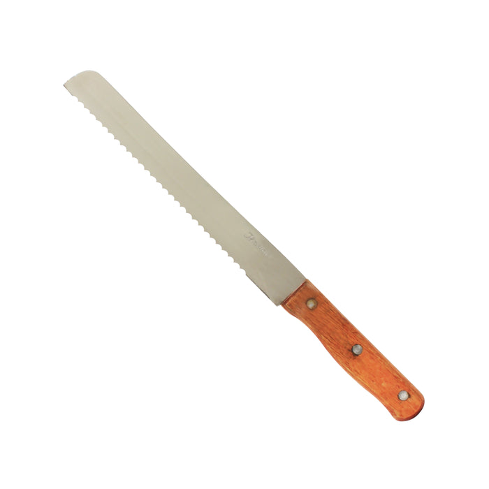 8 1/2" BLADE BREAD KNIFE, WOOD HANDLE 1.8MM LOT OF 1 (Dz)-cityfoodequipment.com