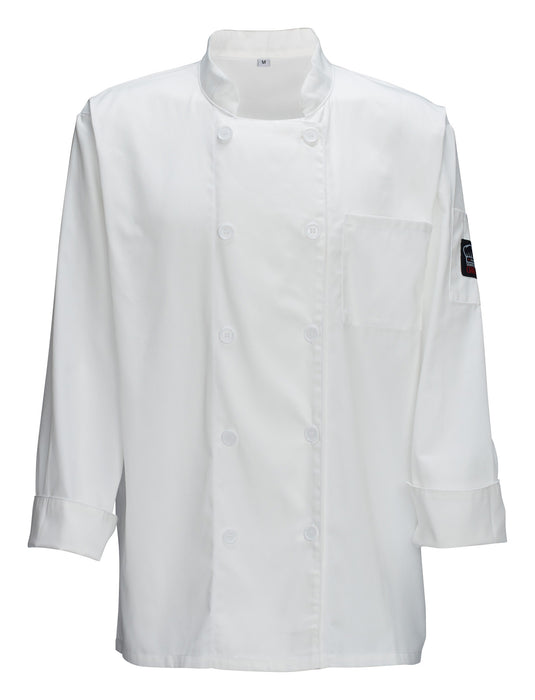 Relaxed Chef's Jacket, White, S (12 Each)-cityfoodequipment.com