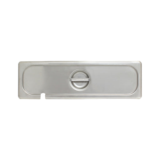 Thunder Group STPA5120CSL Half Size Long Steam Pan Cover - Notched, Stainless - 12, (each)-cityfoodequipment.com