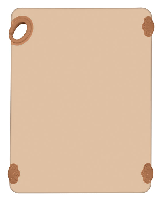 Cutting Board with Hook, 15" x 20" x 1/2", FULL COLOR Brown (6 Each)-cityfoodequipment.com