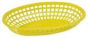 Fast Food Baskets, Oval, 10-1/4" x 6-3/4" x 2", Yellow (3 Dozen)-cityfoodequipment.com