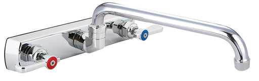 Optiflow Solid Body Faucet, 6" Swing Spout, 8" O.C. Splash Mount-cityfoodequipment.com