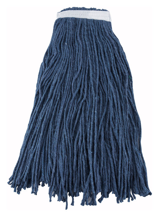 Mop Head, Blue Yarn, 32oz, 800g, Cut Head (20 Each)-cityfoodequipment.com