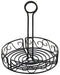 Round Condiment Caddy, 7-1/2", Black Wire (12 Each)-cityfoodequipment.com