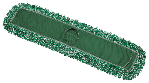 Dust Mop Refill, Microfiber Blend, Green, 36"x5" (12 Each)-cityfoodequipment.com