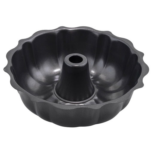 10" Fluted Cake Pan, Non-stick, Aluminized Carbon Steel (6 Each)-cityfoodequipment.com