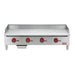 Iron Range Commercial Griddle, Natural Gas, Countertop, 48"W, Manual Controls, 48"W X 21"D-cityfoodequipment.com