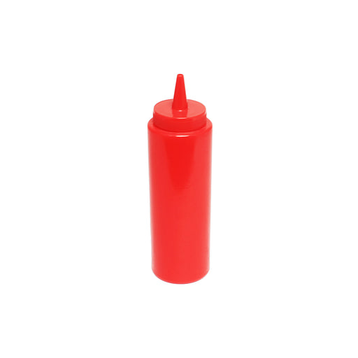 Thunder Group PLTHSB008R 8 oz Squeeze Bottle - Plastic, Red - 6, (dozen)-cityfoodequipment.com
