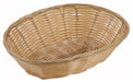 Poly Woven Baskets, Oval, 9-1/2" x 6-1/2" x 2-3/4", Natural (12 Dozen)-cityfoodequipment.com